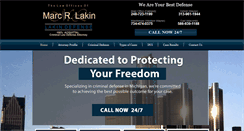 Desktop Screenshot of lakinlawdefense.com