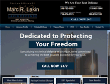 Tablet Screenshot of lakinlawdefense.com